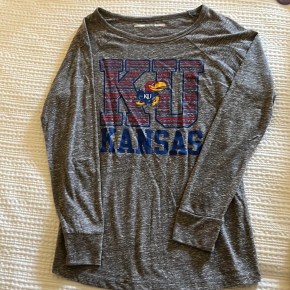 Long sleeve KU Aztec lettered shirt - Picture 1 of 1